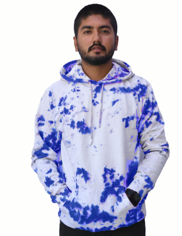 Unisex Tie-Dye Hooded Sweatshirt - Full Sleeve, Vibrant Pattern, Comfortable Unisex Fit with Kangaroo Pocket and Adjustable Drawstring Hood, Ideal for Casual Wear and Outdoor Adventures