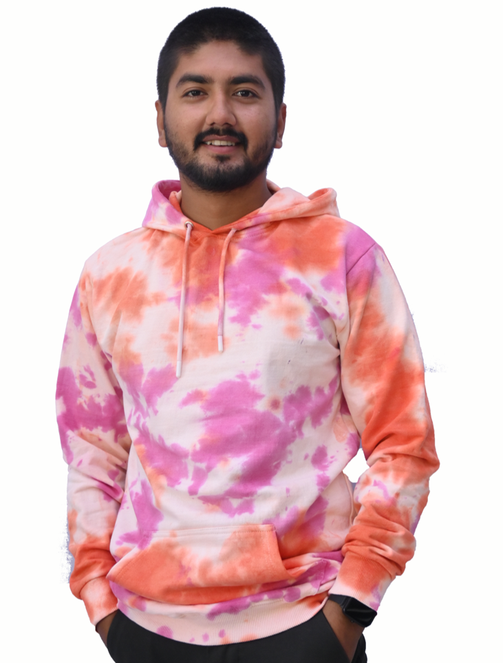Unisex Tie-Dye Hooded Sweatshirt - Full Sleeve, Vibrant Pattern, Comfortable Unisex Fit with Kangaroo Pocket and Adjustable Drawstring Hood, Ideal for Casual Wear and Outdoor Adventures