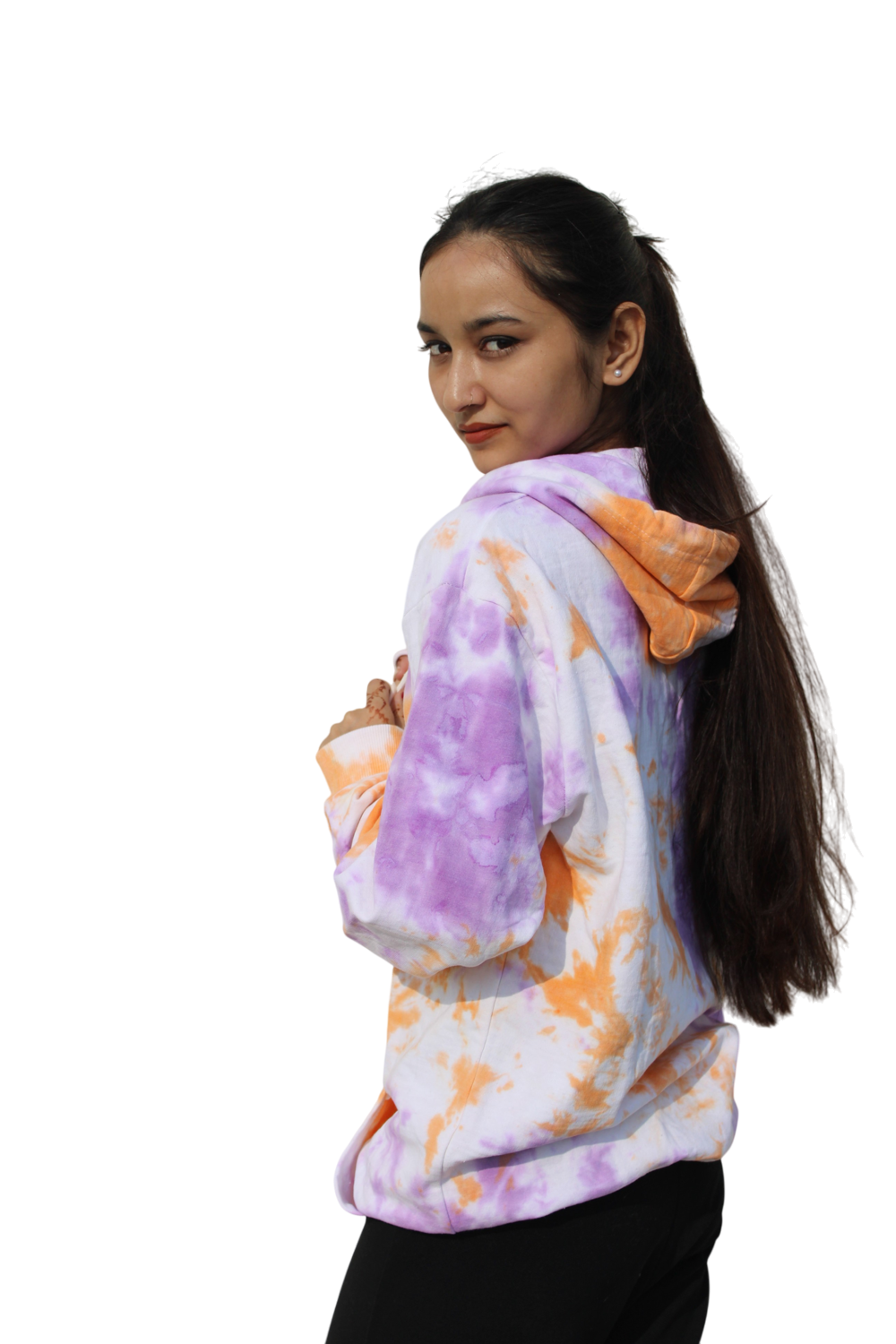 Unisex Tie-Dye Hooded Sweatshirt - Full Sleeve, Vibrant Pattern, Comfortable Unisex Fit with Kangaroo Pocket and Adjustable Drawstring Hood, Ideal for Casual Wear and Outdoor Adventures